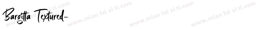 Bargitta Textured字体转换